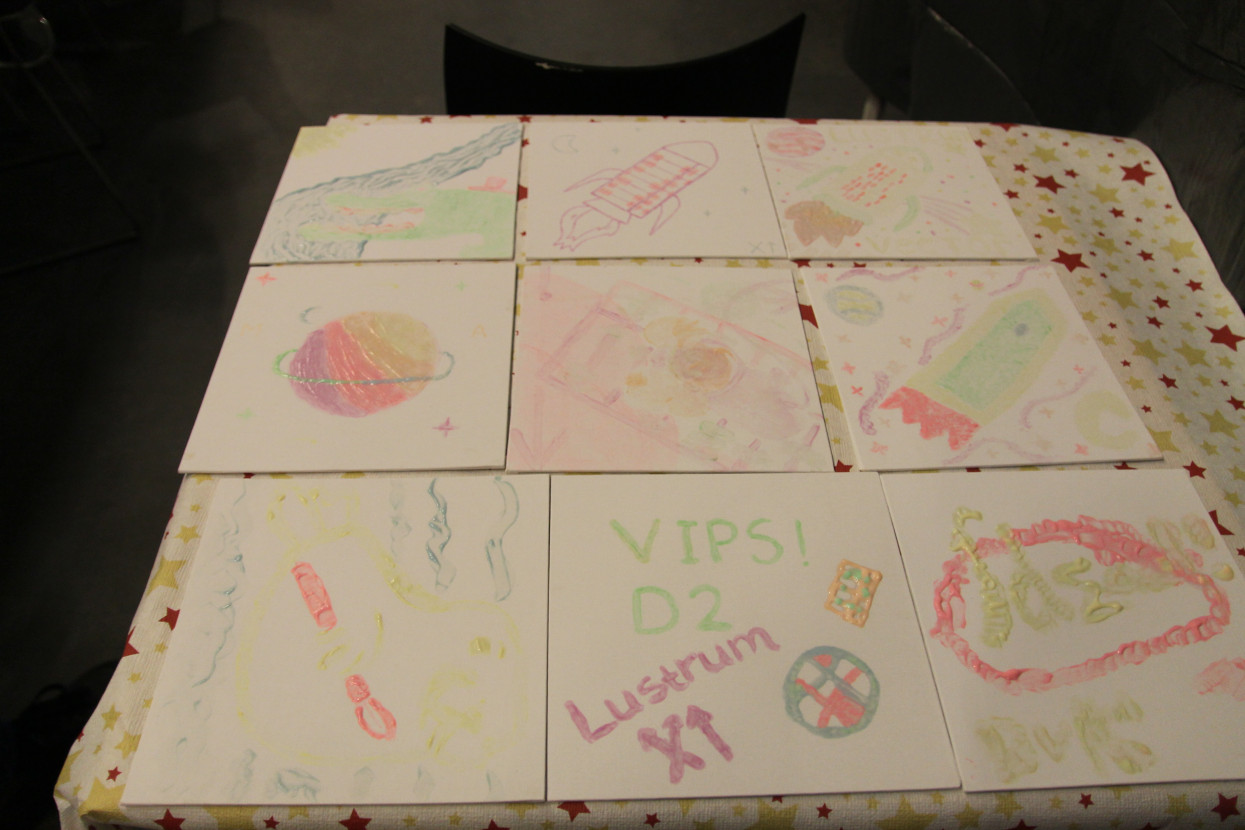 Glow-in-the-dark painting night