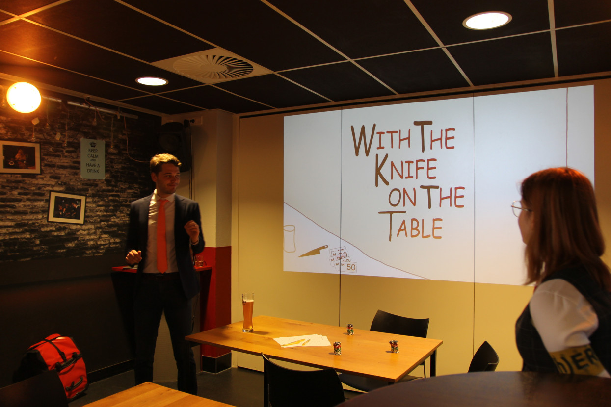 With the Knife on the Table