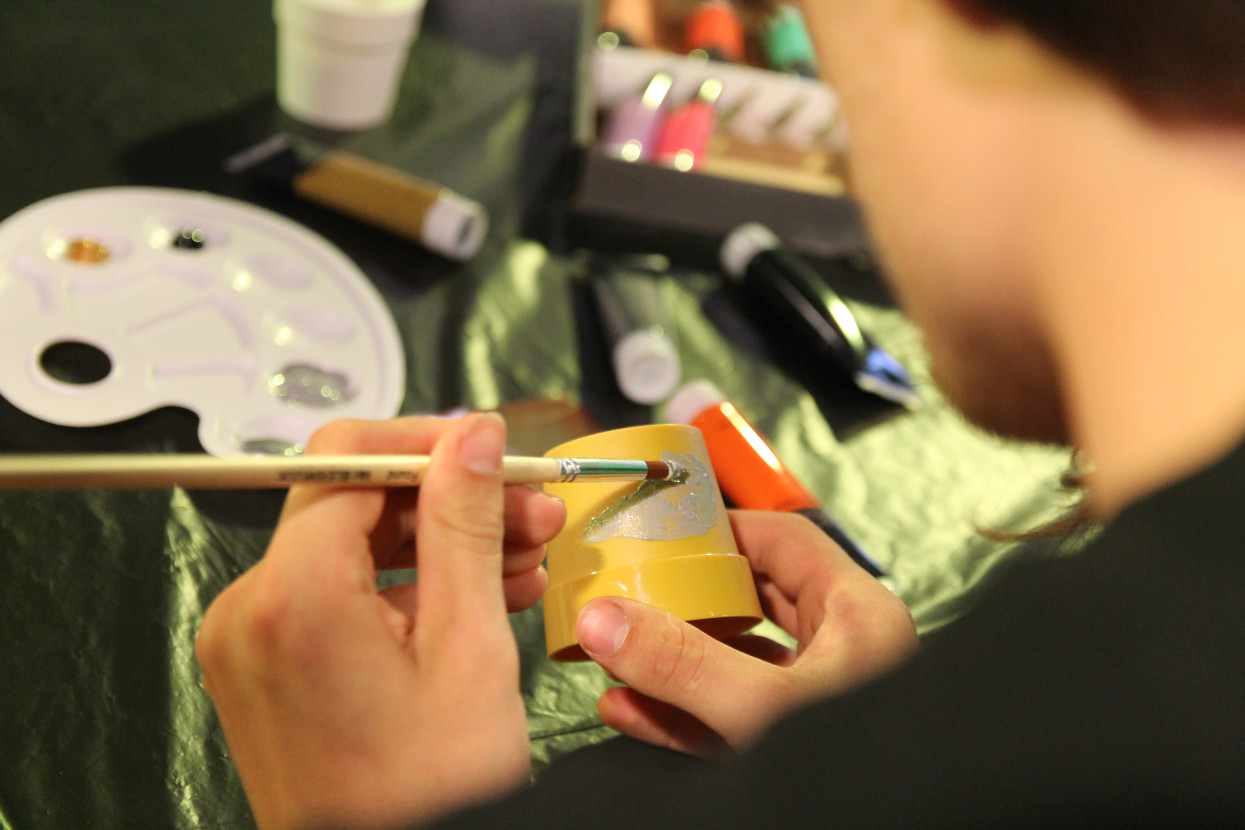 Plant pot painting