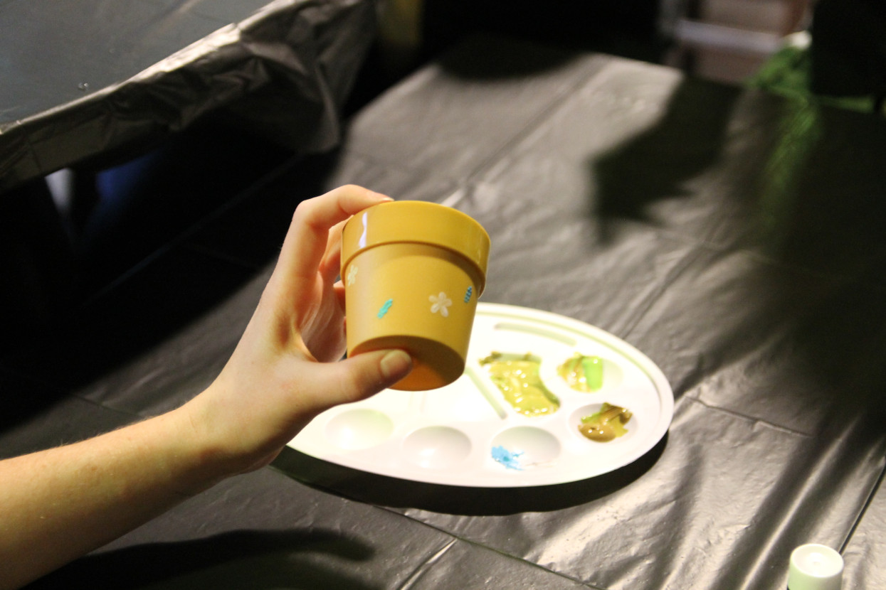Plant pot painting