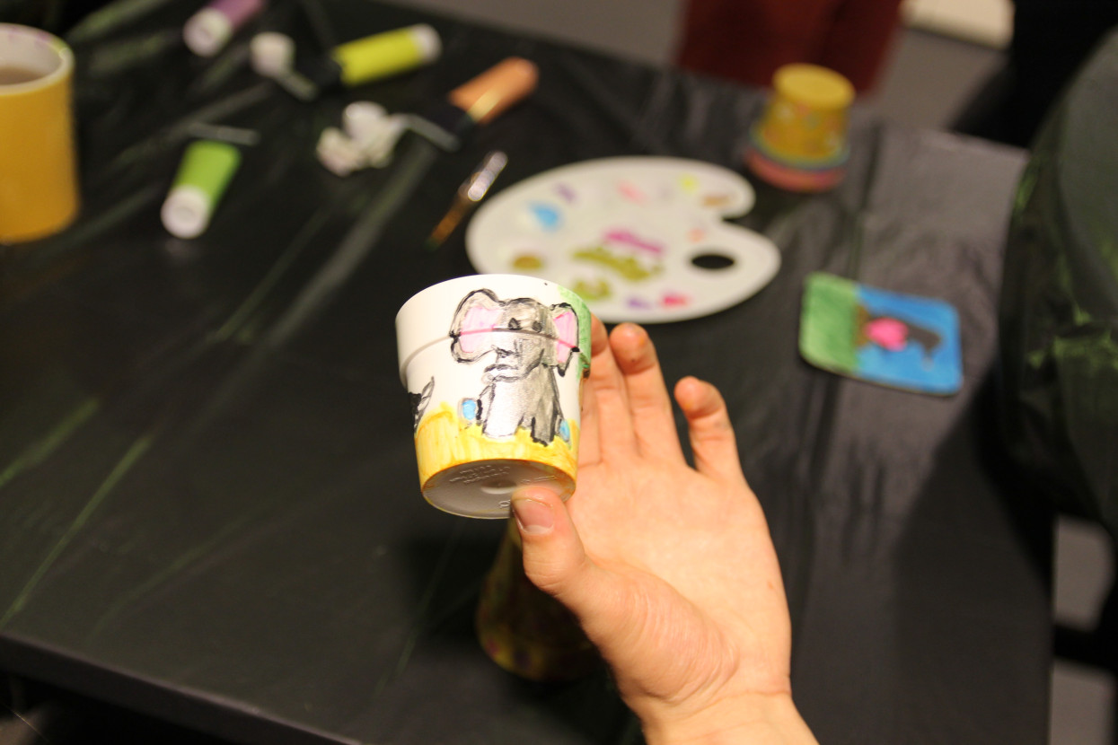 Plant pot painting
