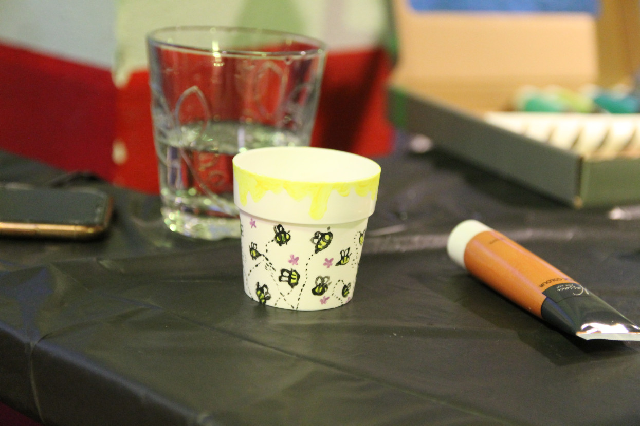 Plant pot painting